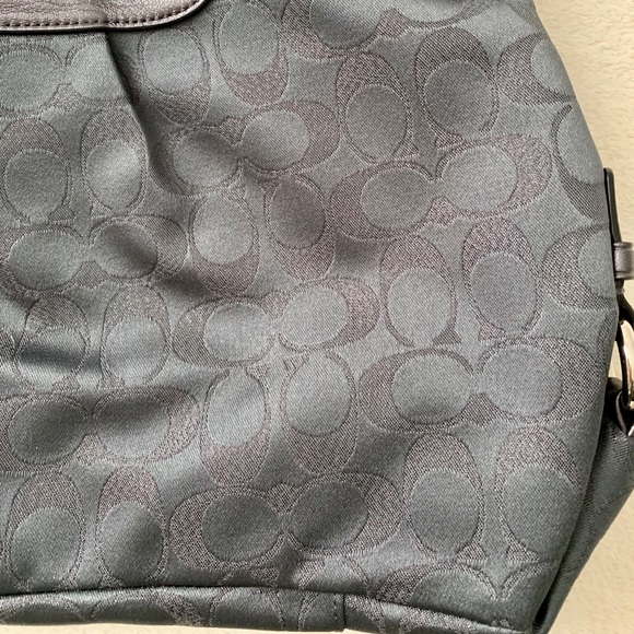 NEW Coach Signature Satchel in Charcoal - Picture 3 of 8